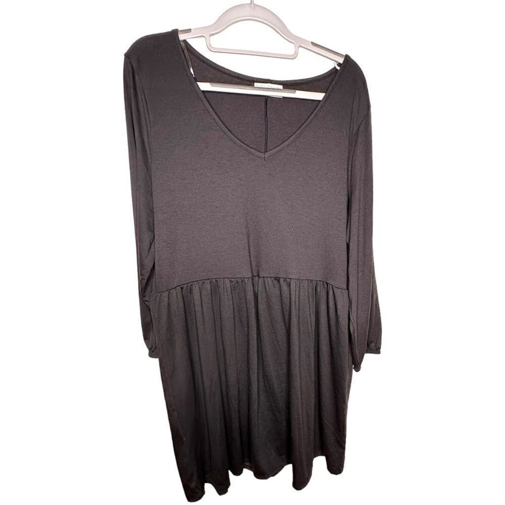 NWT Bobbie Brooks black midi dress 3/4 sleeve black women’s size Xl